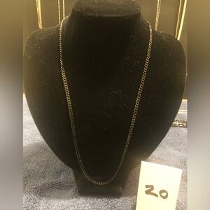 Onyx Black Cuban Link Necklace